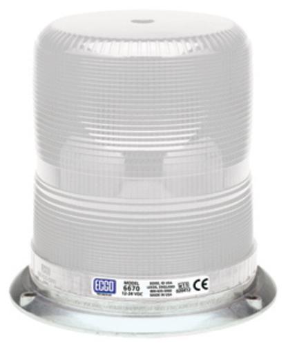 Ecco 81597 6600-Series Medium Profile Strobe Lamp, 12-24 V, Clear