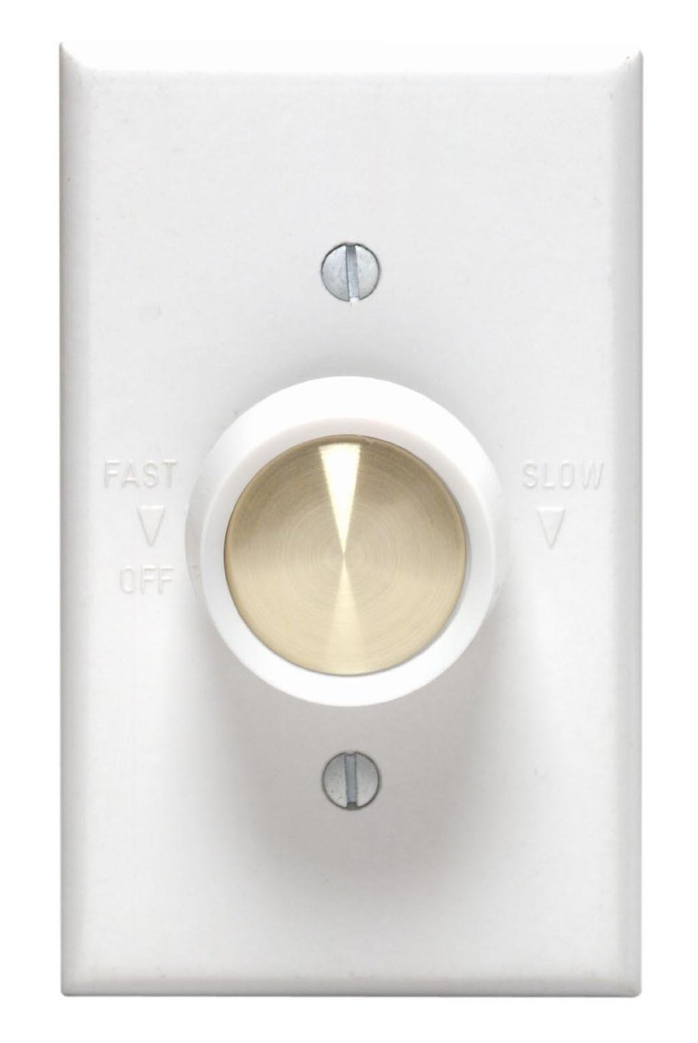 Leviton C22-06616-00W Full Range Rotary Fan Speed Control, 5 Amp