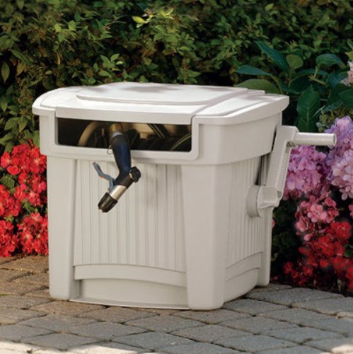 Suncast PHJ100M Garden Hose Reel Hideaway with 100' Hose Capacity