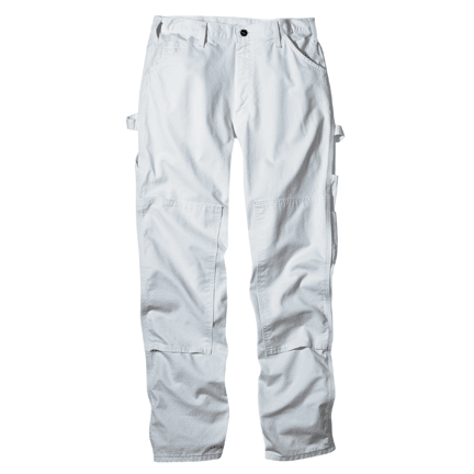 Dickies 2053WH 3630 Double Knee Painter Pants, White, 36 x 30