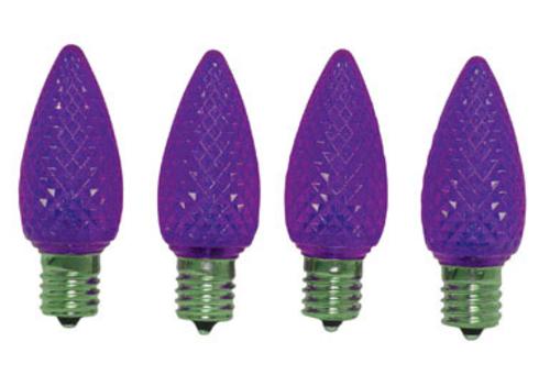 Celebrations UTRT4P13 C9 LED Replacement Bulb, 25 Purple Bulbs