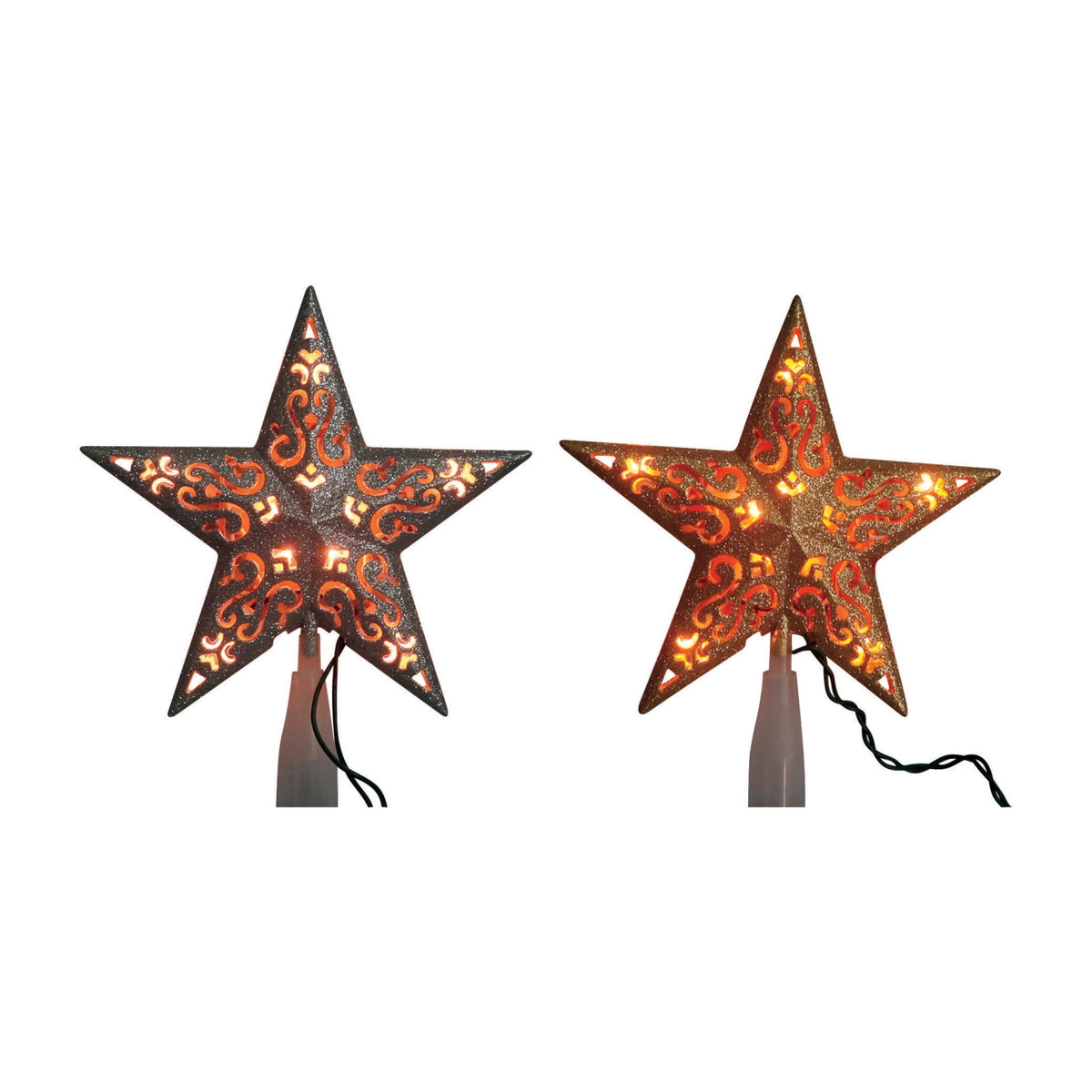 Celebrations 49136A-71 Star Tree Topper With Glitter, 8.75"