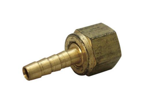 JMF 4504833 Hose Barb Lead Free 3/8" x 1/4" Yellow Brass