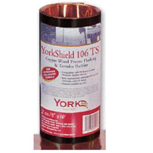 York 106 TS GRCPR8602 Flashing, Copper, 8 inch x 60 Ft