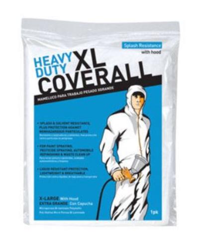 Trimaco 09961/6 Heavy Duty Coveralls, White, XL