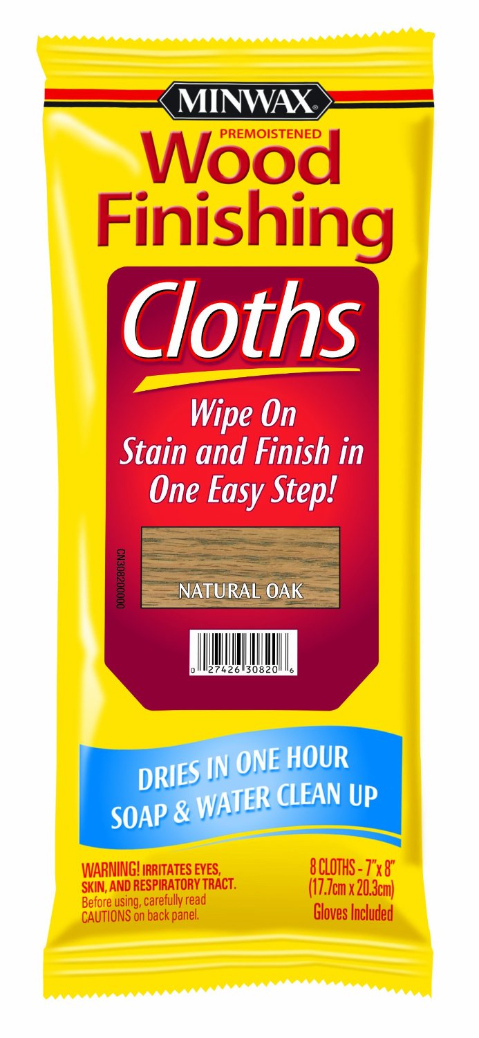 Minwax 30820 Wood Finishing Cloths, Natural Oak
