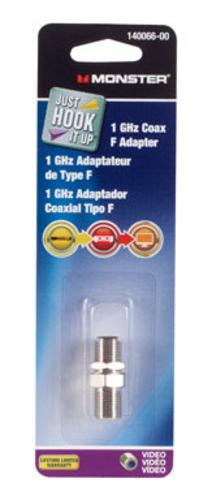 Monster 140066-00 Doubl Female Coax Splice, Gold