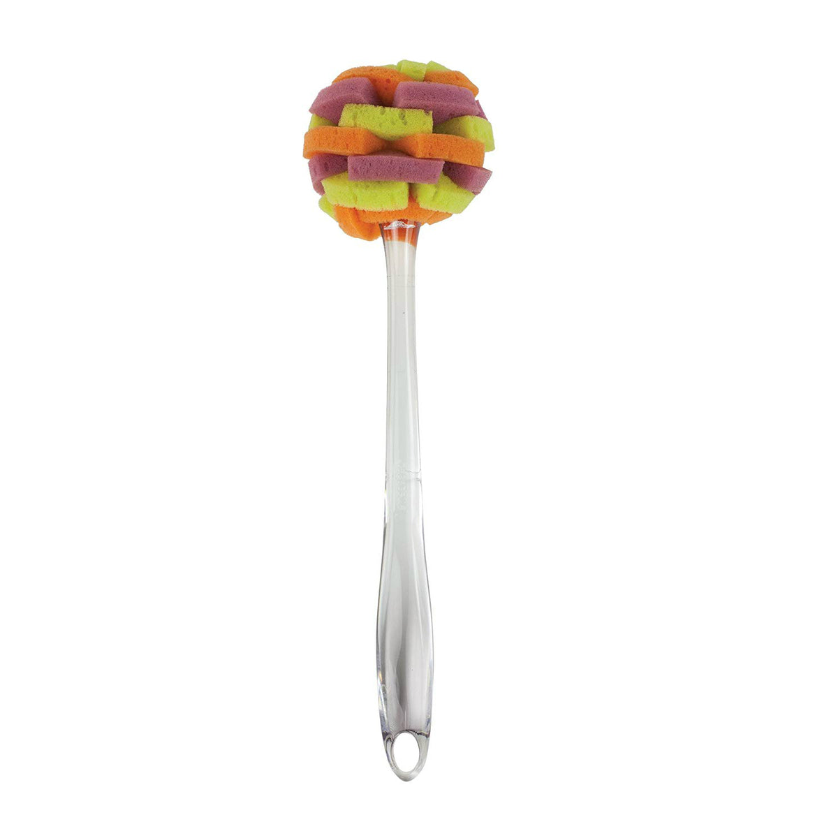 Casabella 15654 Clear Handle Sponge Brush, 12"