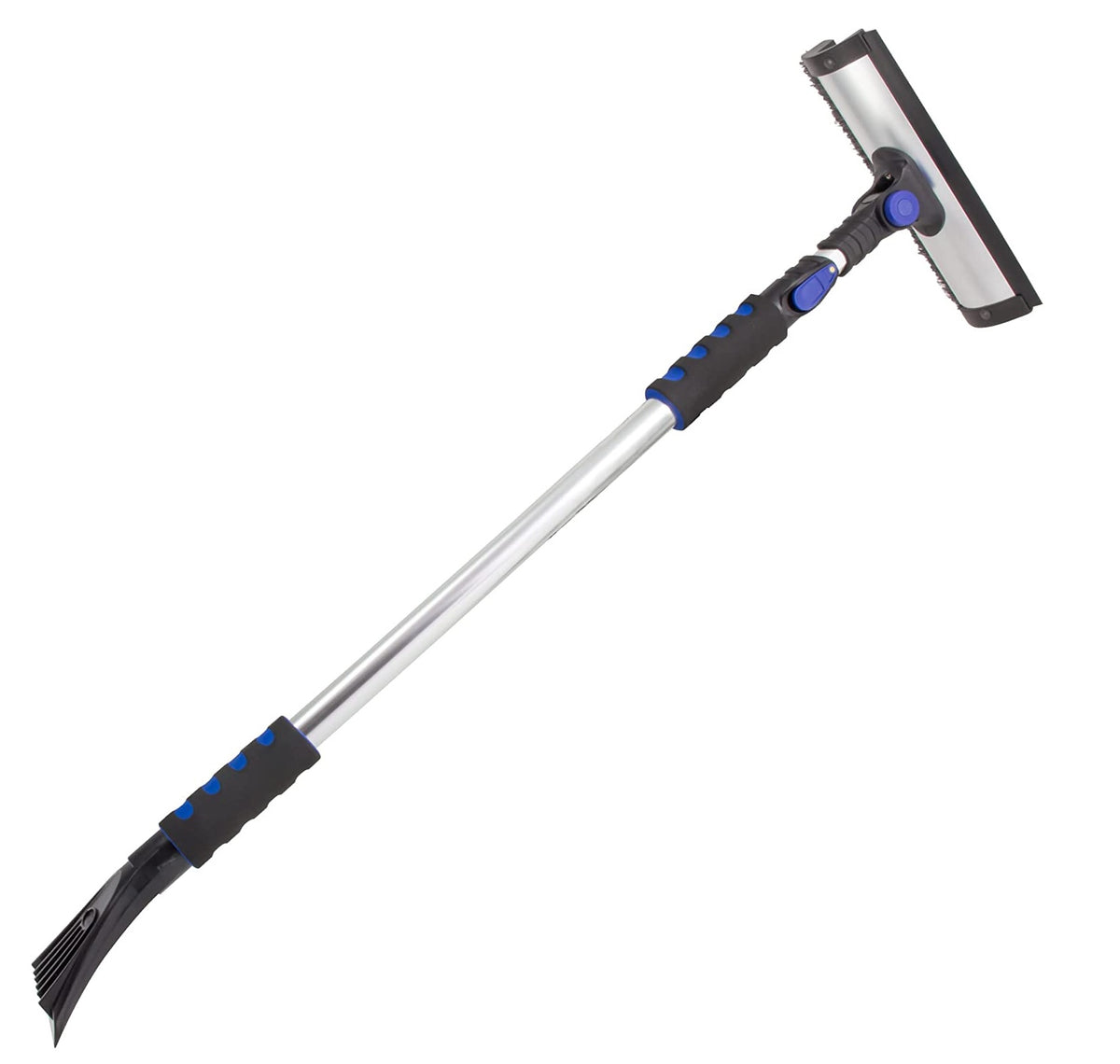 Hopkins 80037 Quick Lock Pivoting Head Snowbroom With Ice Scraper, 60"