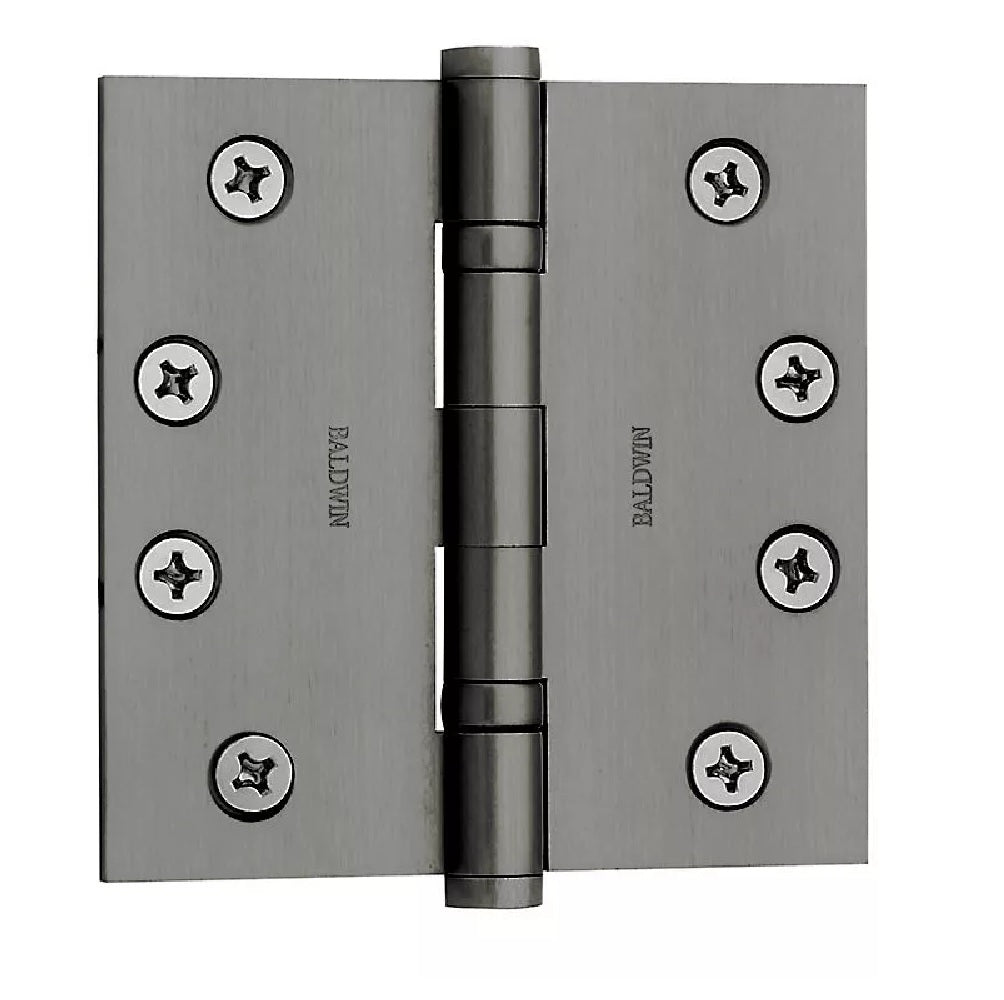 Baldwin 1041151I Square Ball Bearing Mortise Hinge, Antique Nickel