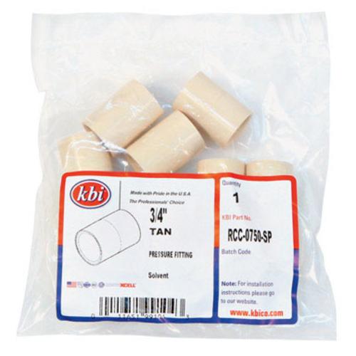 Kbi RCC-0750-SP Cpvc Coupling 3/4", Bg/10
