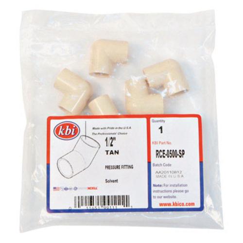 Kbi RCE-0500-SP Cpvc 90 Degree Elbow 1/2",Bg/10