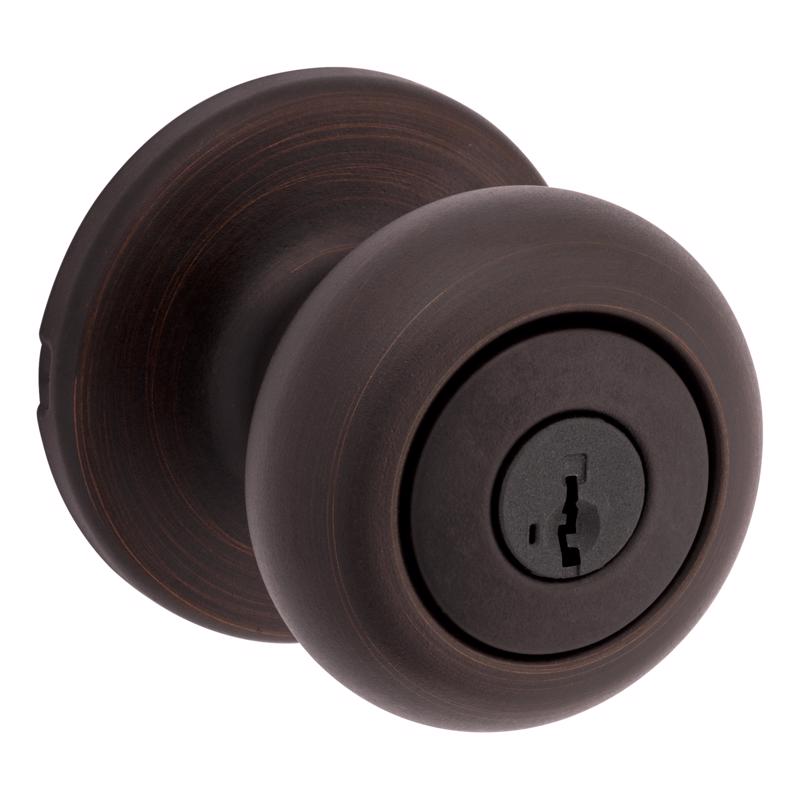 Kwikset 94002-956 SmartKey Security Entry Knob, Venetian Bronze