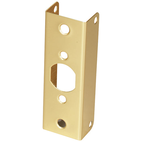 Prime-Line U 9566 Door Edge Reinforcer, Solid Brass