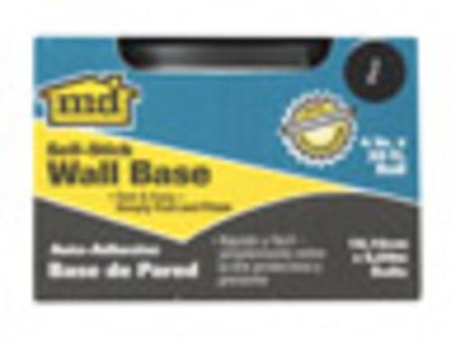 M-D Buildingt 93146 Wallbase Self-Stick, Vinyl, Black, 4" X 20'