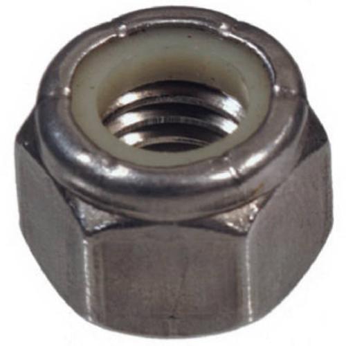 Hillman 0829716 Nylon Insert Lock Nuts, Stainless Steel, Box 50