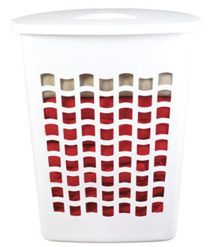Rubbermaid 2656TPWHT Laundry Hamper, 2.2 Bushel, White