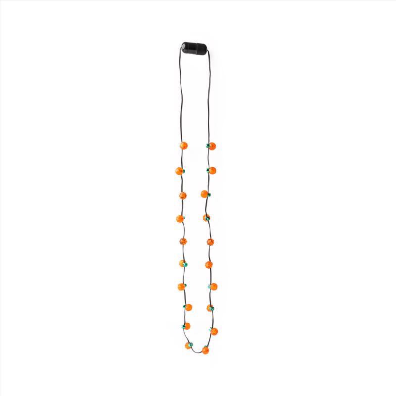 Spooky Lights HAW-FLN2 LED Halloween Pumpkin Necklace, 21.5 Inch