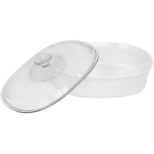 Corningware 1085593 Oval Casserole with Cover, 2-1/2 Quart