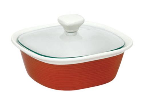 Corningware 1093848 Covered Casserole, Brick Red, 1.5 Quarts