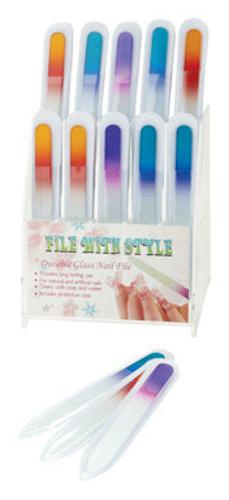 Diamond Visions 01-0289 Glass Nail File, Clear