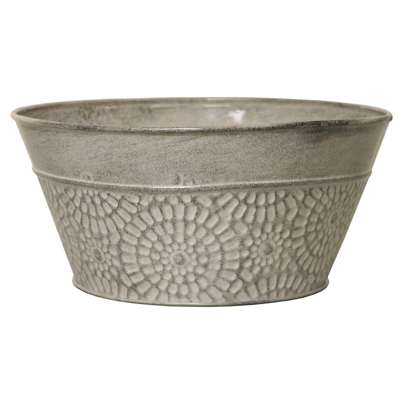 Robert Allen MPT02018 IronStone Cove Bowl Planter, 8 Inch