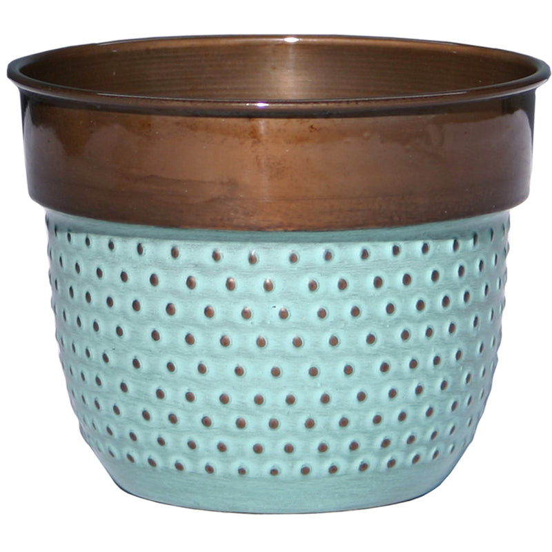 Robert Allen MPT01569 Dot Planter, Copper Patina, 5 inches