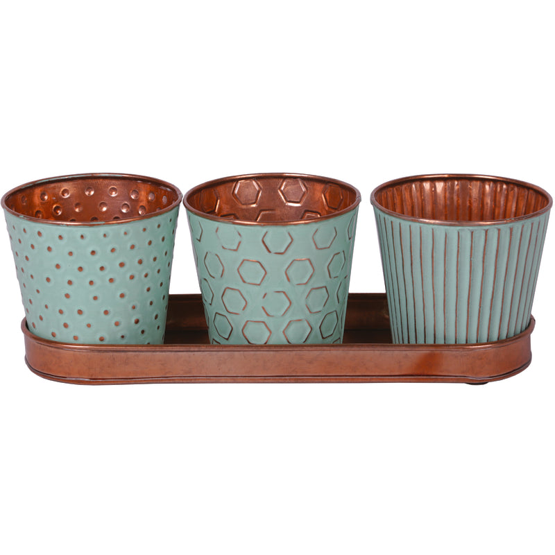 Robert Allen MPT01911 Concord Planter Set, Metal