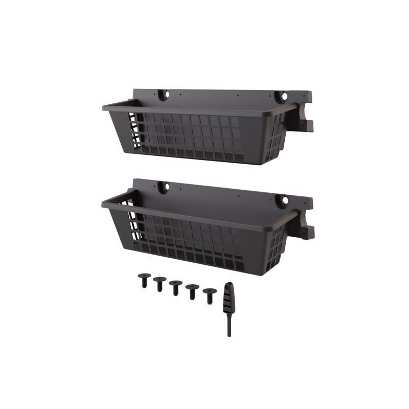 Suncast BMSBSKT2PK Shed Basket, Black, Plastic
