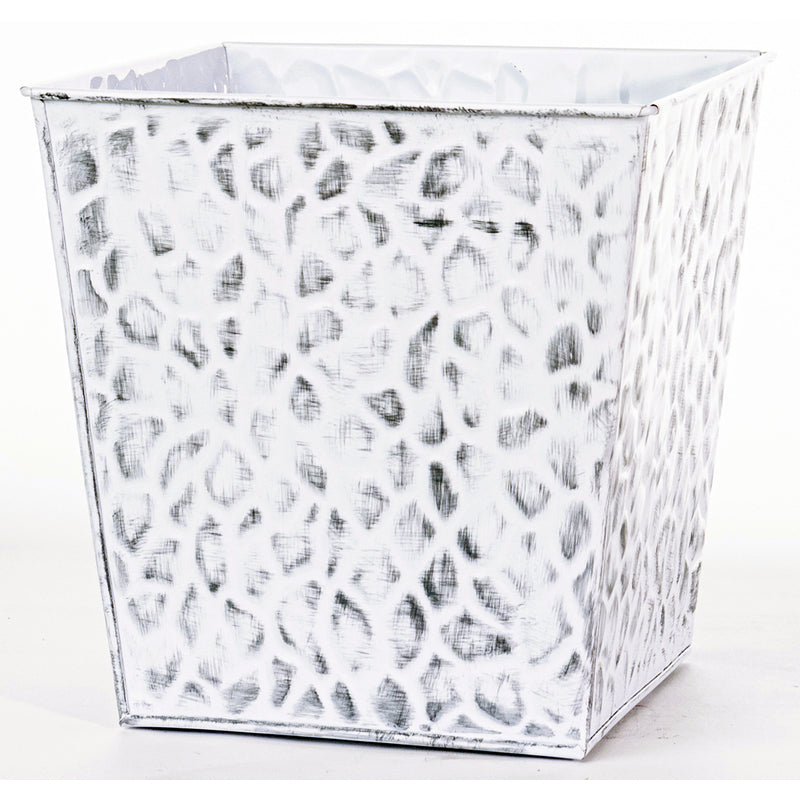 Robert Allen MPT02649 Meridian Stone Square Planter, 8 Inch