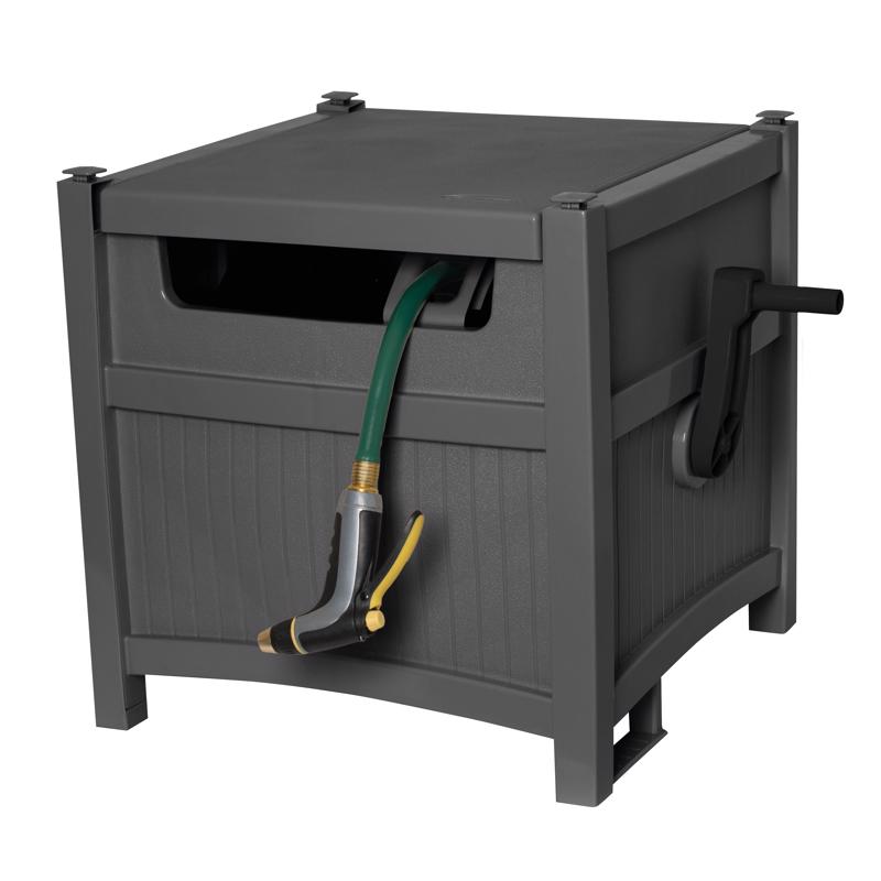 Suncast PTK212P Smart Trak Hideaway Hose Reel, Gray