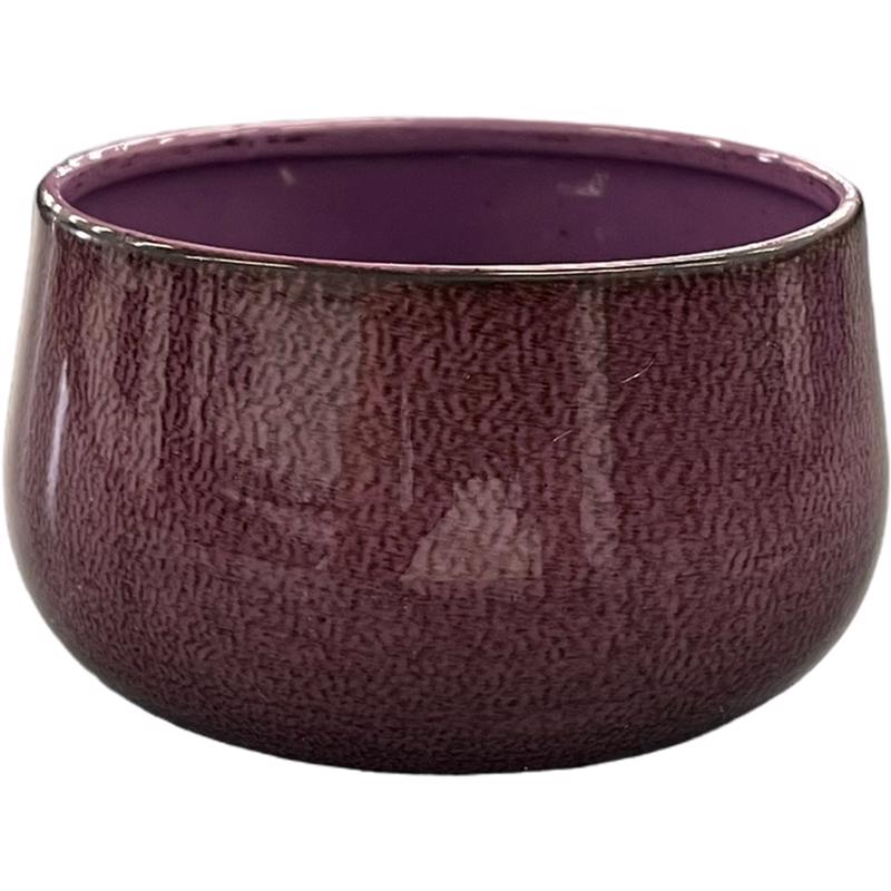 Robert Allen MPT02941 Mini Bella Bowl Planter, Purple