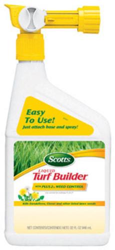 Scotts 5620160 Liquid Phos Free Turf Builder Plus Weed Control, 32 Oz