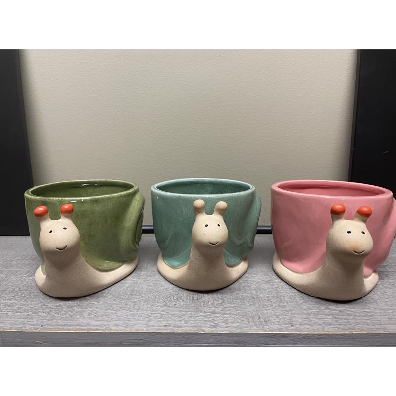 Sullivans ACE170 Snail Planter, Assorted Color