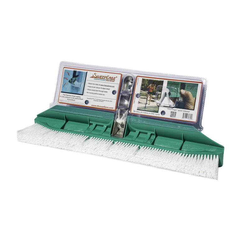 SweepEase 654367706299 Poly Bristle Aquadynamic Pool Brush, 18"