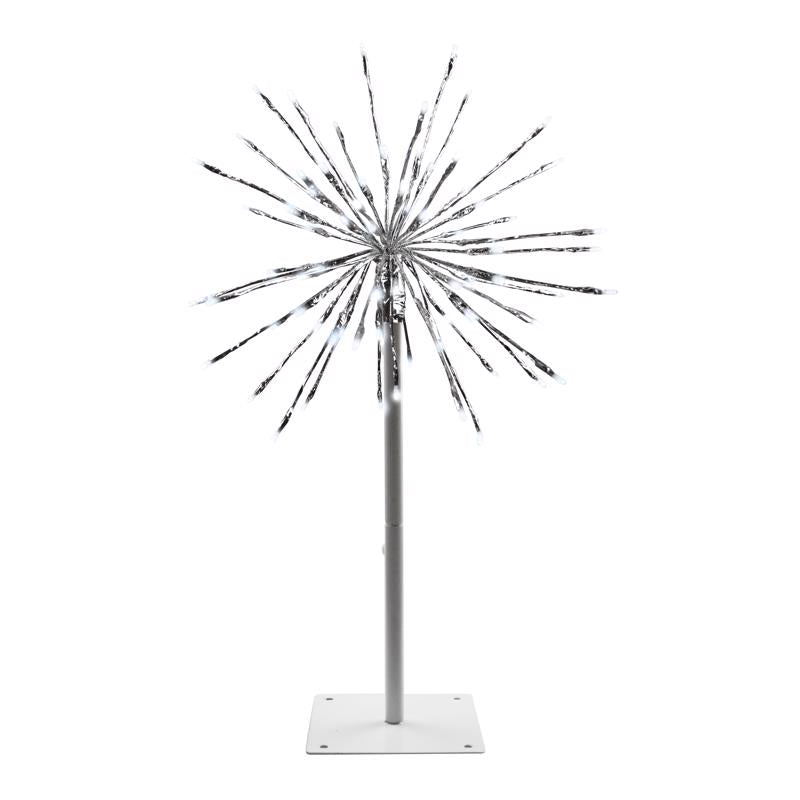 Celebrations 16RB3N1SPWA LED Silver Radiant Blast Christmas Pathway Decor, 16 Inch