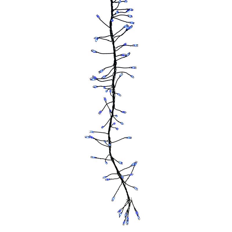 Celebrations BSCCX250BLA LED Big Seed Cluster Christmas Lights, 9 Watts, 12 Volt