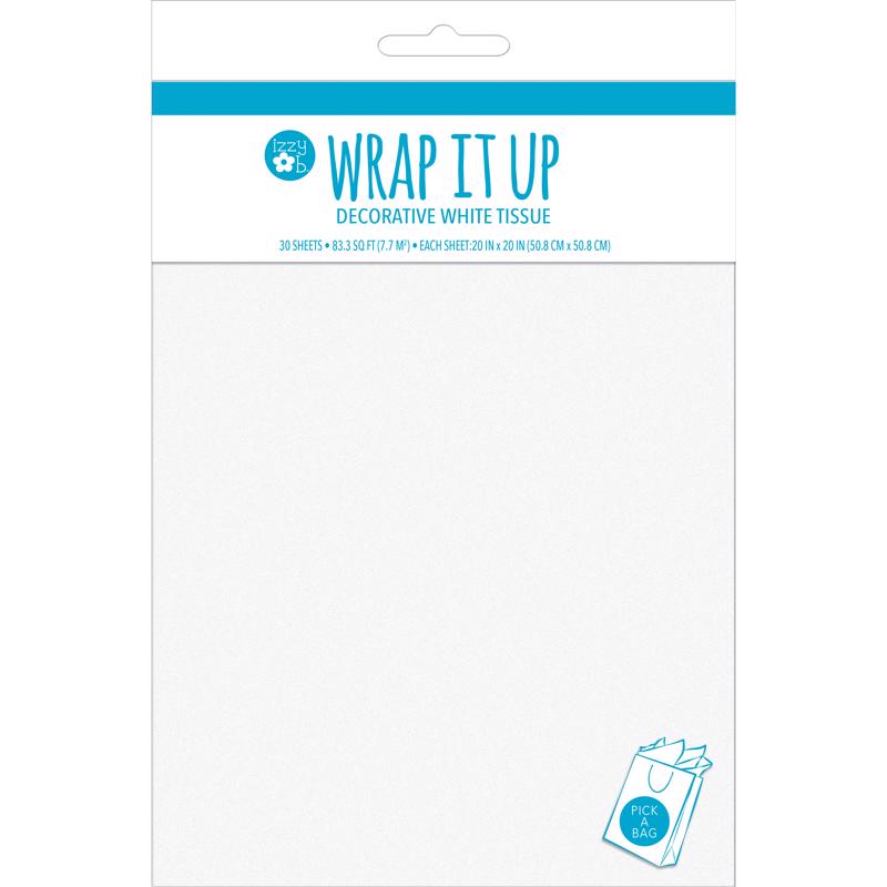 Paper Images TISW30-1 Decorative Tissue Paper, White