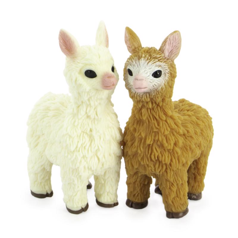 Keycraft CR195 Beanie Llama, Brown/White