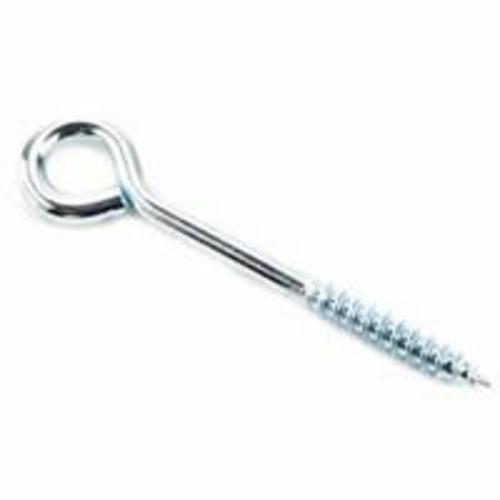ProSource LR254 Lag Thread Eye Screw, 3/8" X 4", Bright Zinc