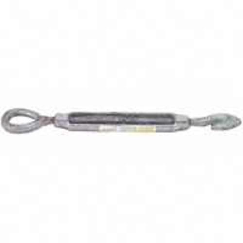 Baron 161/2X12/9EH500 Galvanized Hook/Eye Turnbuckle, 1/2" X 12"