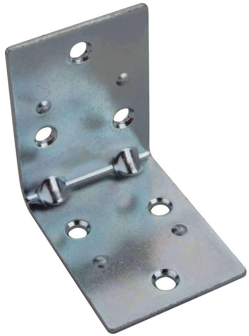 ProSource BH-6023L Double-Wide Corner Brace, 2", Zinc Plated
