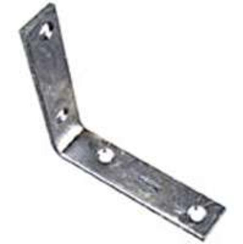 National 220202 Steel Less Screws Corner Braces, 4" x 7/8"