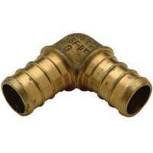 Zurn QQE44GXNPK1 Pex Fittings Low Lead Barb Elbow, 3/4", Brass