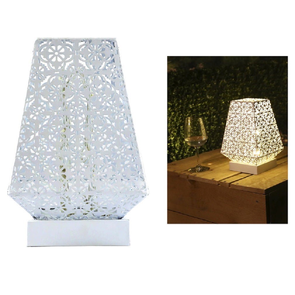 Alpine LGB104S-WT LED Lantern, Metal, White