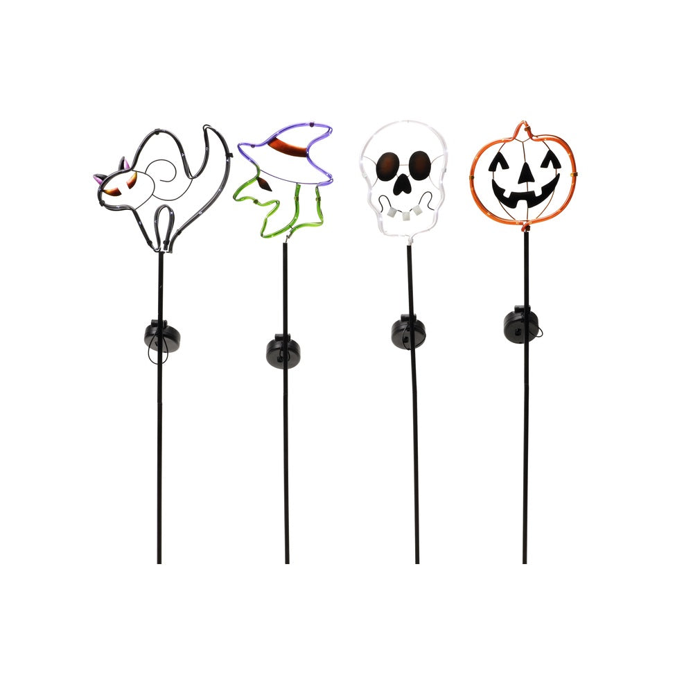 Alpine RGG360A Halloween Solar Garden Stake, Assorted Colors