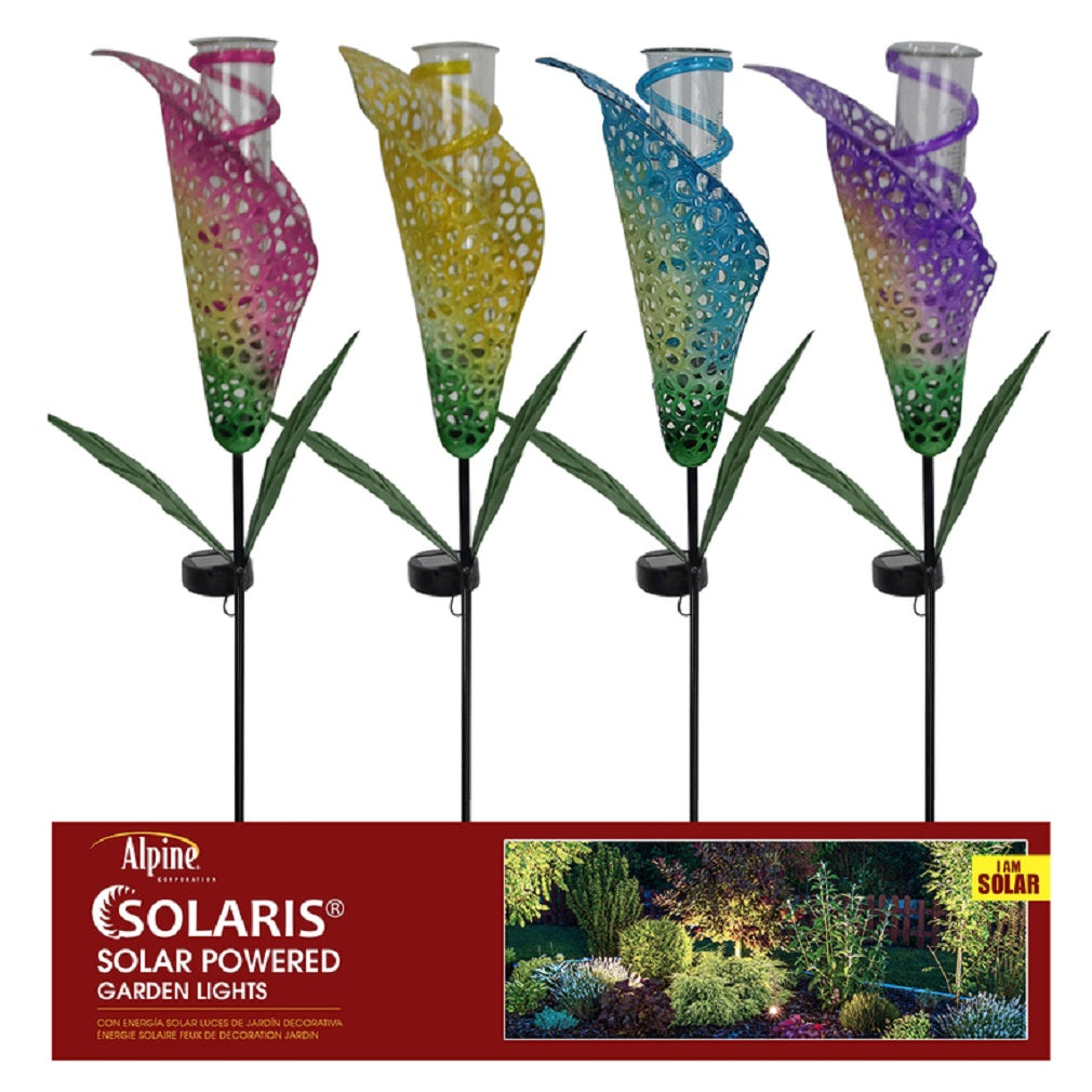 Alpine RGG387A Rain Gauge Garden Stake, Glass/Metal, Assorted Color