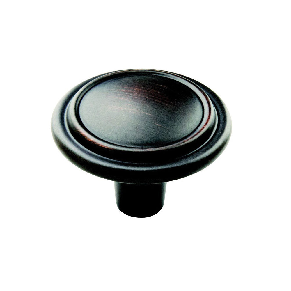 Amerock 1887656 Allison Round Cabinet Knob, Oil-Rubbed Bronze, 1-1/4"