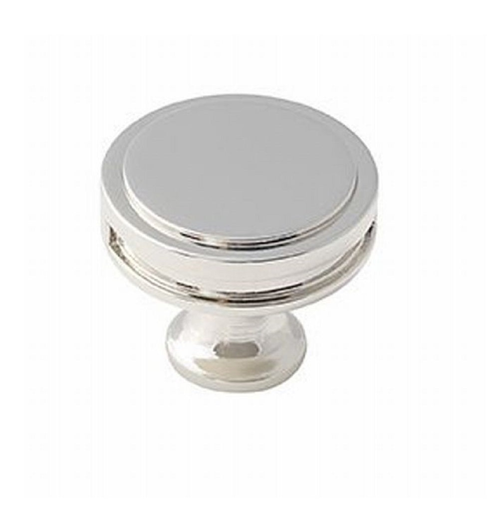 Amerock BP36603PN Oberon Cabinet Knob, 1-3/8", Bright Nickel