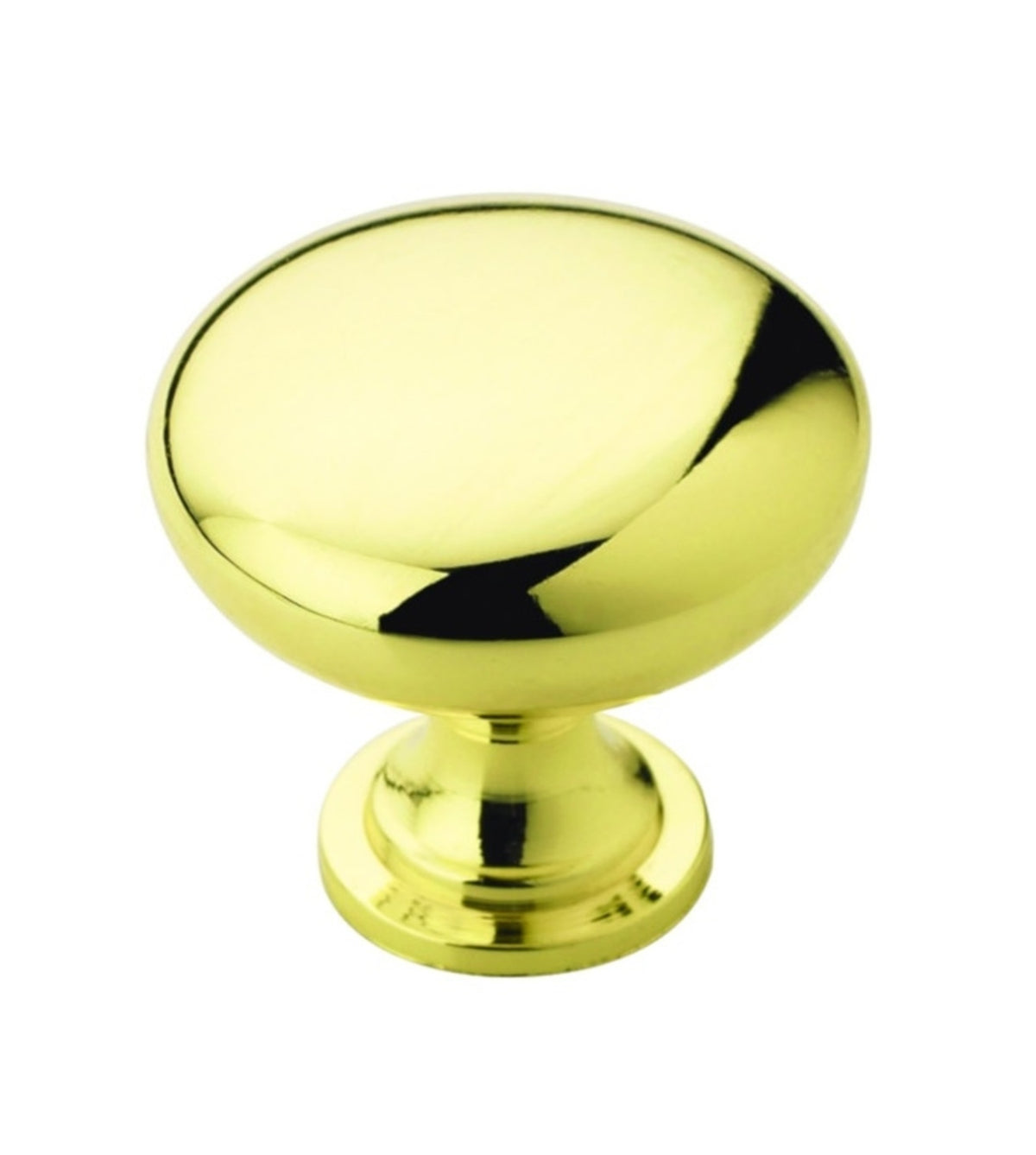 Amerock 2PK530053 Allison Round Cabinet Knob, Polished Brass, 1-1/4"